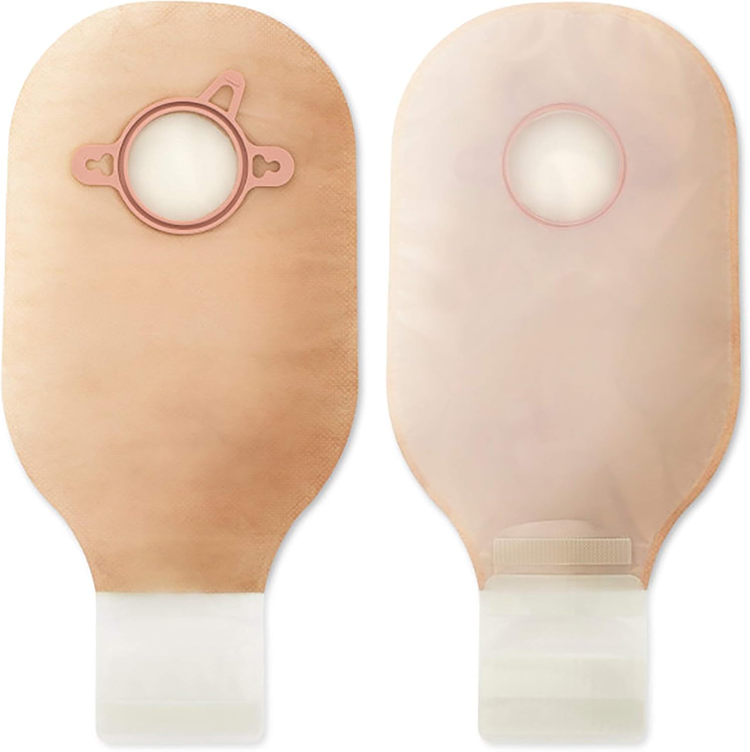 Hollister 18134 New Image 2-Piece 12” Drainable Ostomy Pouch, Blue Color Code Match, 10 Pack, Transparent – 2-3/4” Flange Size