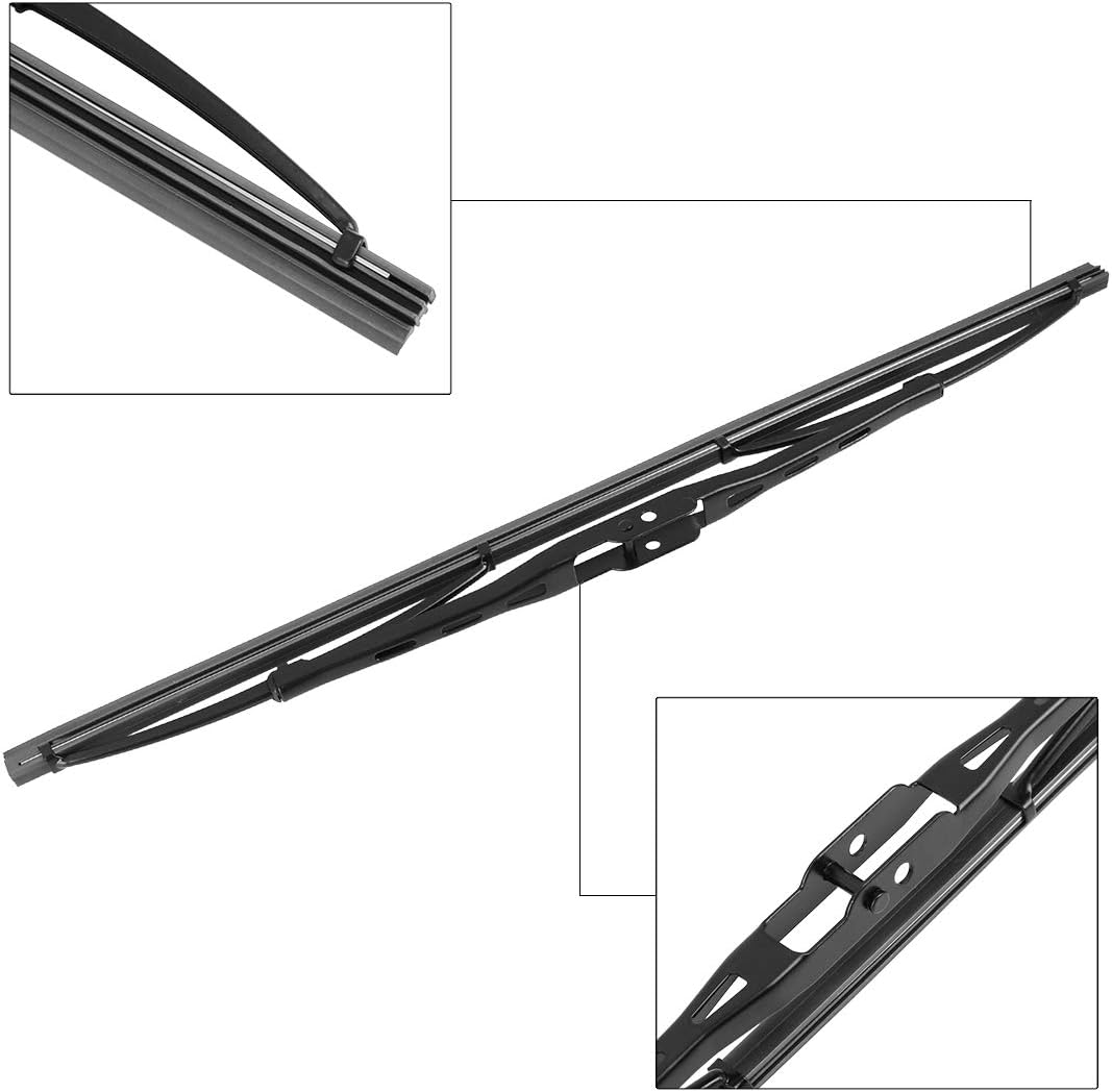 X AUTOHAUX Rear Windshield Wiper Blade Arm Set 375mm for Porsche Cayenne GTS 2002 2003 2004 2005 2006 2007 2008 2009 2010
