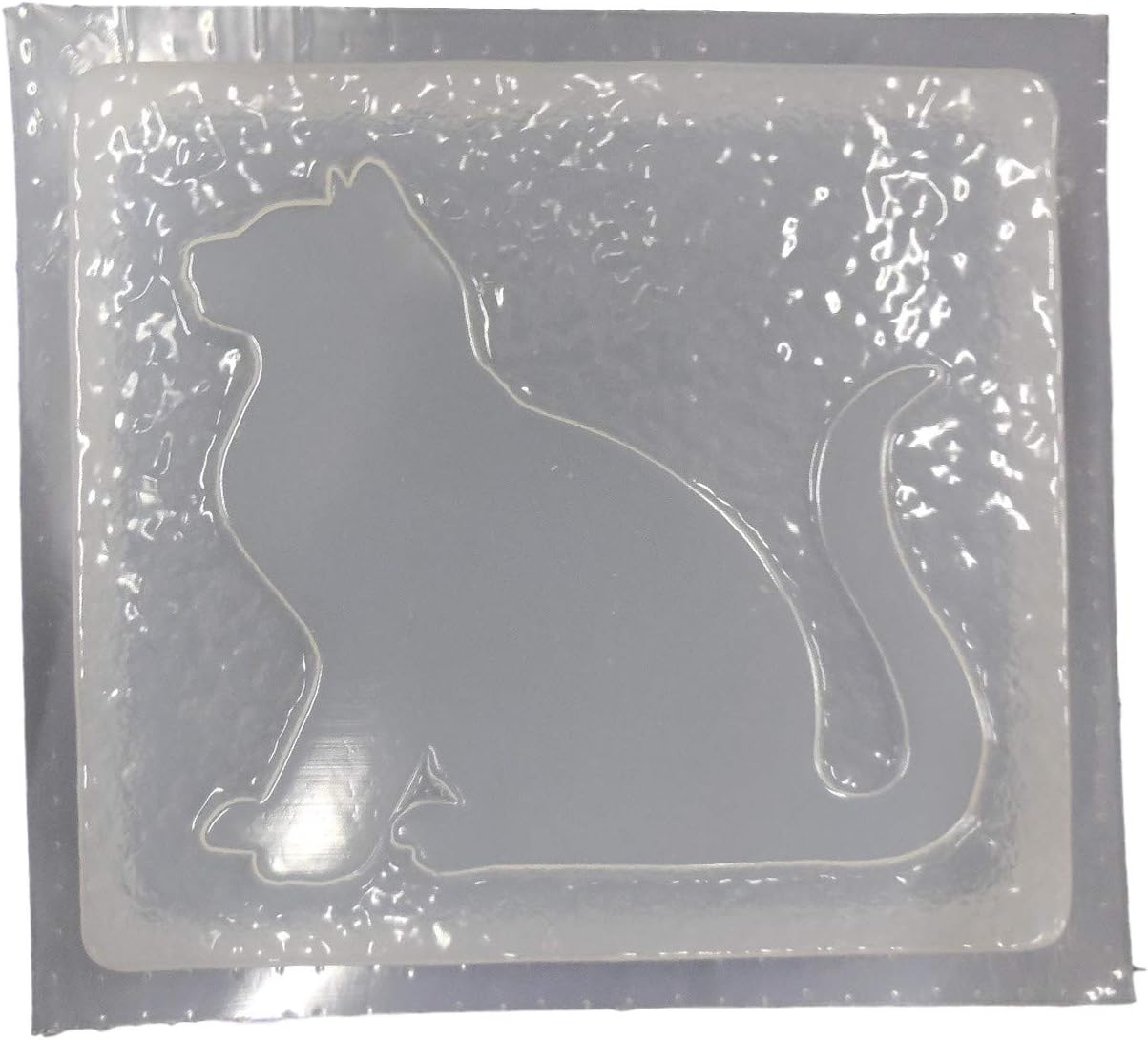 Cat Sitting Plastic Craft Mold use with Concrete or Cement for Making into Stepping Stones 7116