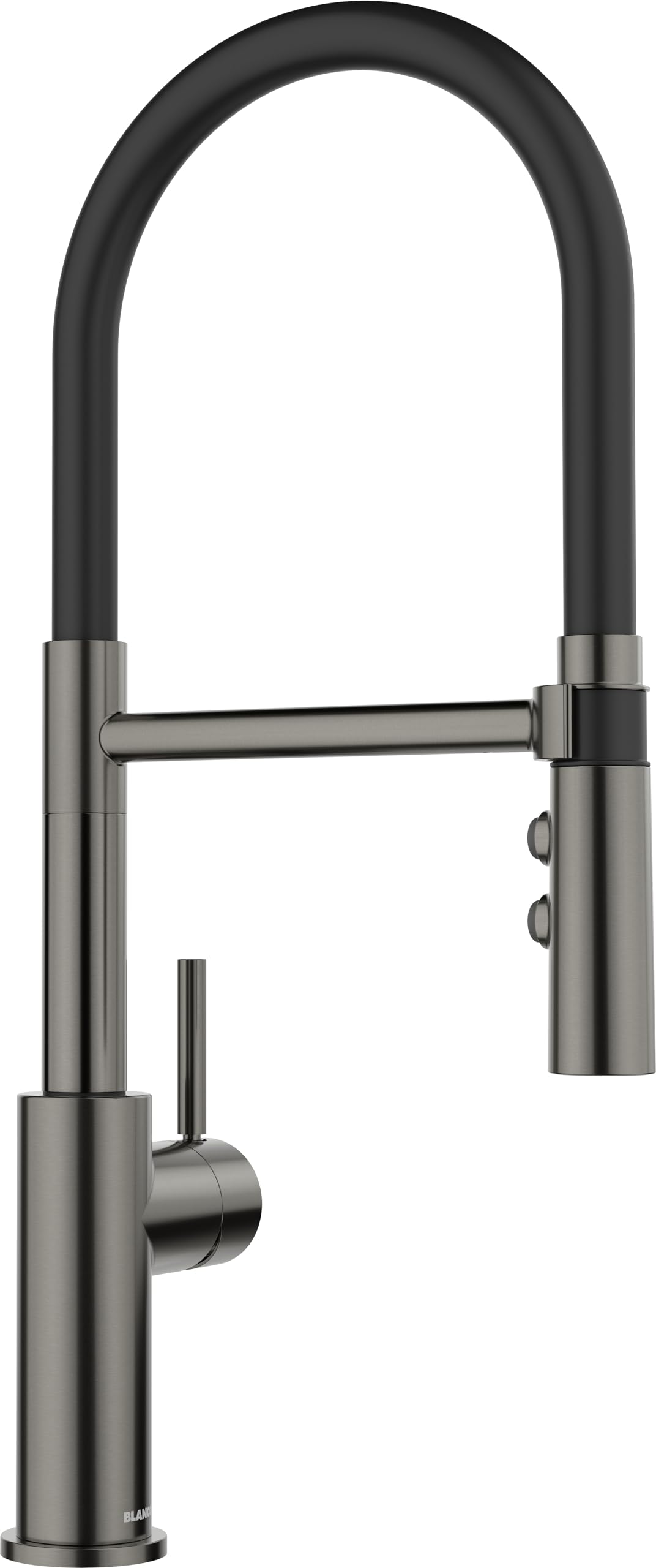 BLANCO CATRIS-S Flexo satin dark steel | alta pressione | con tubo estraibile | cambio di getto trasparente in getto doccia | cartuccia ceramica | qualità garantita e risparmio d'acqua