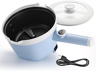 OFFNOVA Self-Stirring Wax Melter, Wax Melting Pot Hold 6LB Wax, Digital Temp Display & Extended Heat-Resistant Handle, 3L/0.8Gal Large Capacity, Candle Making Kit for Beginners & DIY Candle Projects