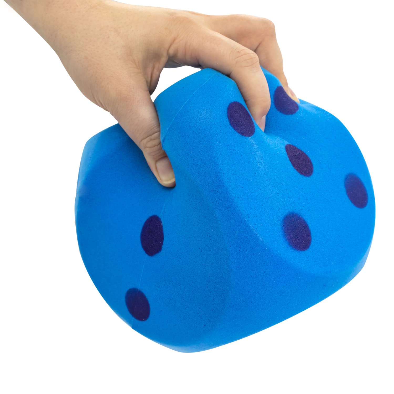 Idena 40227 - Miękka kostka w kolorze niebieskim, żółtym i czerwonym (nie można wybrać), ok. 15 cm duża kostka z pianki do różnorodnej zabawy