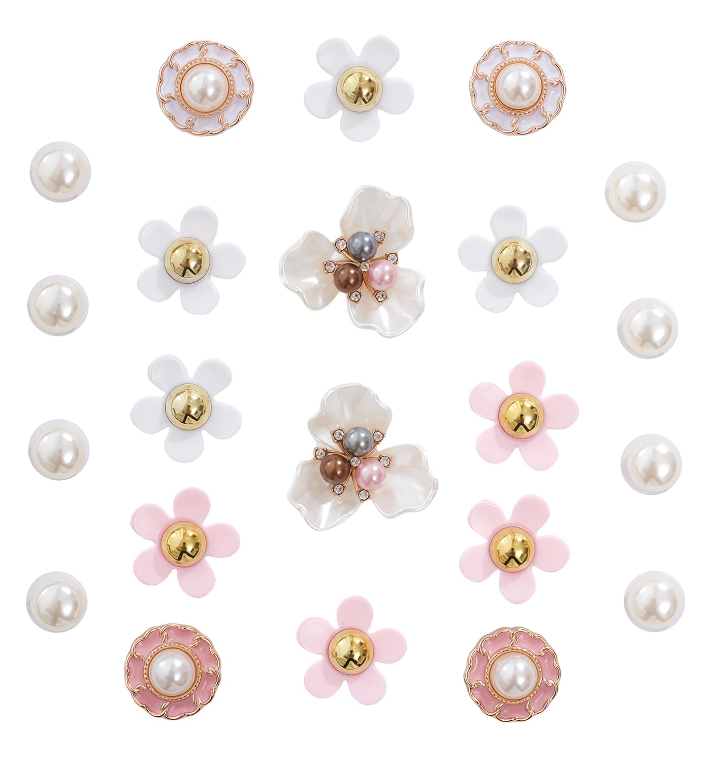 Cute Shoe Charms for Girls,Bling Crystal Shoe Charms for Clog Sandal