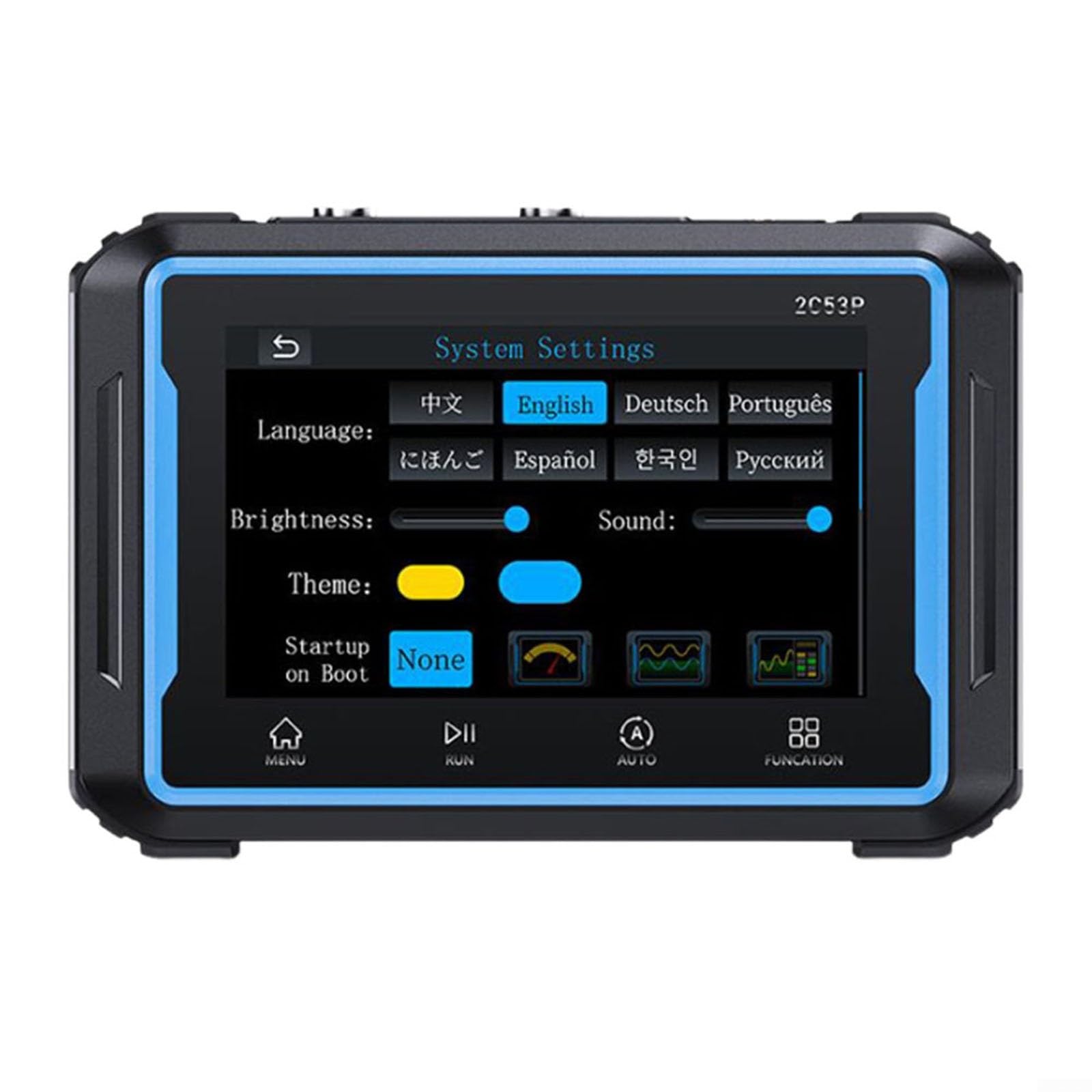 2C53P Touch Screen Oscilloscopio Digitale Multimetro Generatore di Segnale 3IN1 Doppio Canale 50MHZ Osciloscópio Automatico Strumenti