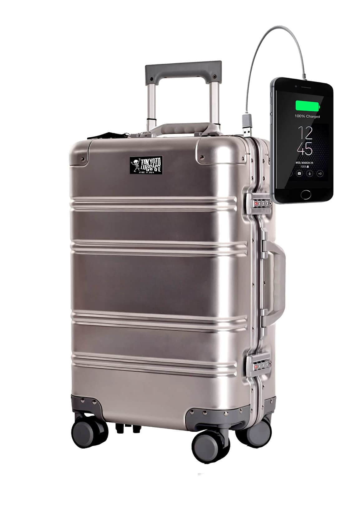 Buy 100 Aluminium Cabin Luggage 55x35x20 Premium Suitcase 20 inch
