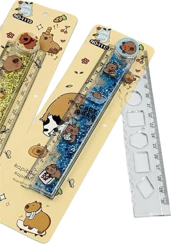 Régua com Estêncil Capivara, 15/30 cm