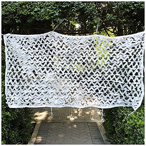 Y&J Tarnnetz Weiß Sichtschutz 2x3m 2x4m 3x3m 3x4m 3x5m 3x6m, Auto Schattennetz Garten, Für Camping Segeln Halloween… – Bild 3