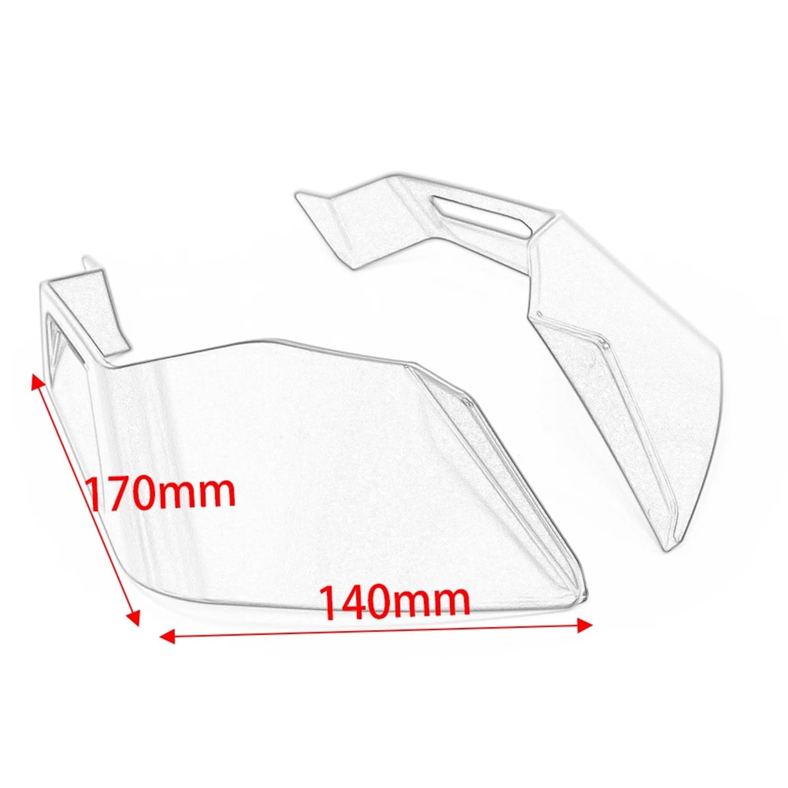 Front Bumper Splitter dachowy Pasuje do Yamaha KAWASAKI Zestaw aerodynamicznych skrzydełek Skrzydło boczne Stały winglet Owiewka dociskowa