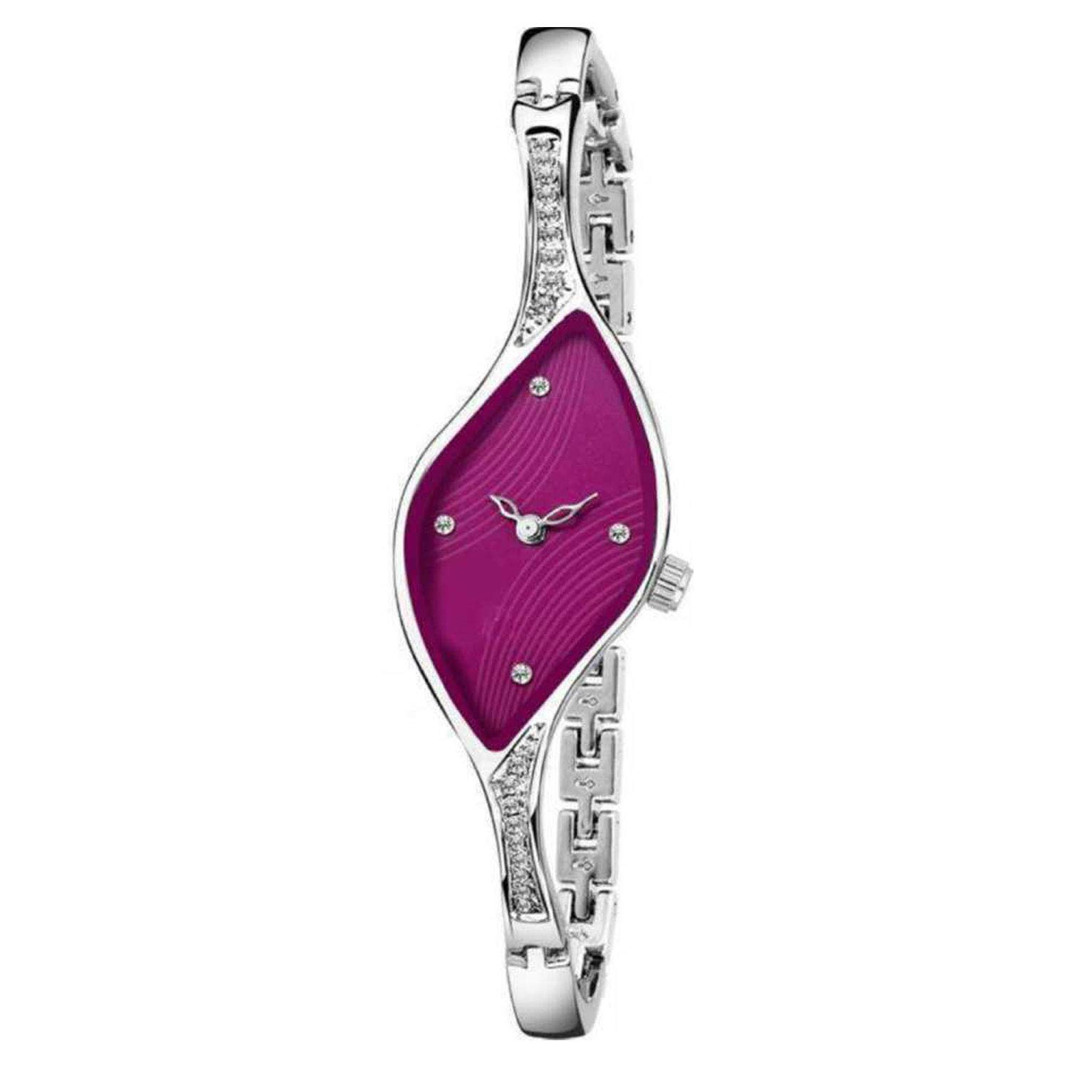 The Shopoholic Analogue Womens Watch (Pink Dial SIlver Colored Strap) (B07P5BXBJM) Amazon Price History, Amazon Price Tracker