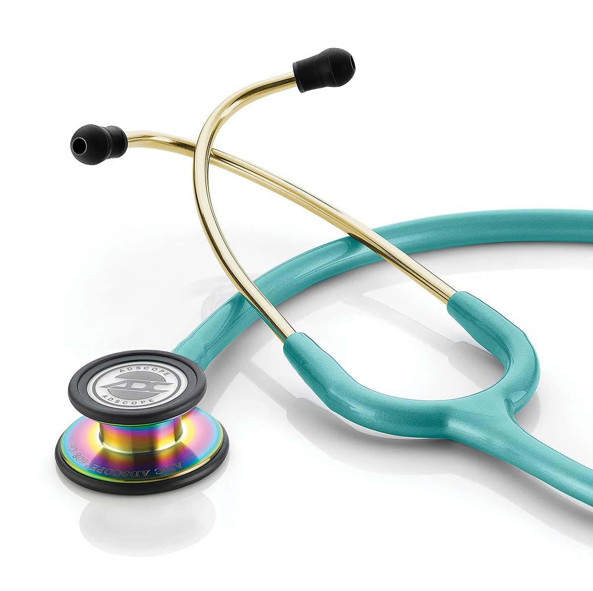ADC Adscope 608 - Stetoscopio clinico con testina convertibile - Caraibi metallici iridescenti