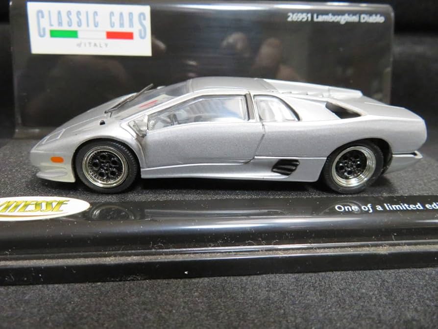 Amazon | 1/43 ランボルギーニ ディアブロ シルバー | ミニカー・ダイ