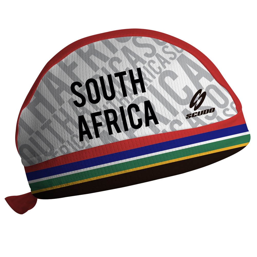 South Africa Flag ScudPro Skullcap White