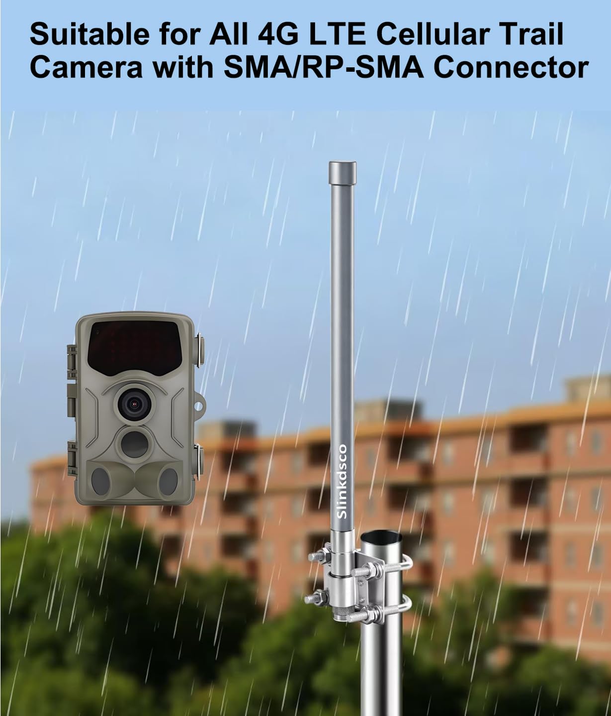 Amplificateur d'antenne pour caméra de piste cellulaire 4G à gain élevé