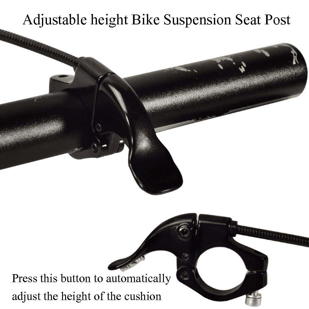 tige et selle de vélo VTT avec câbles externes, réglable en hauteur et angle, alliage d'aluminium, 30,9/31,6 x 460mm