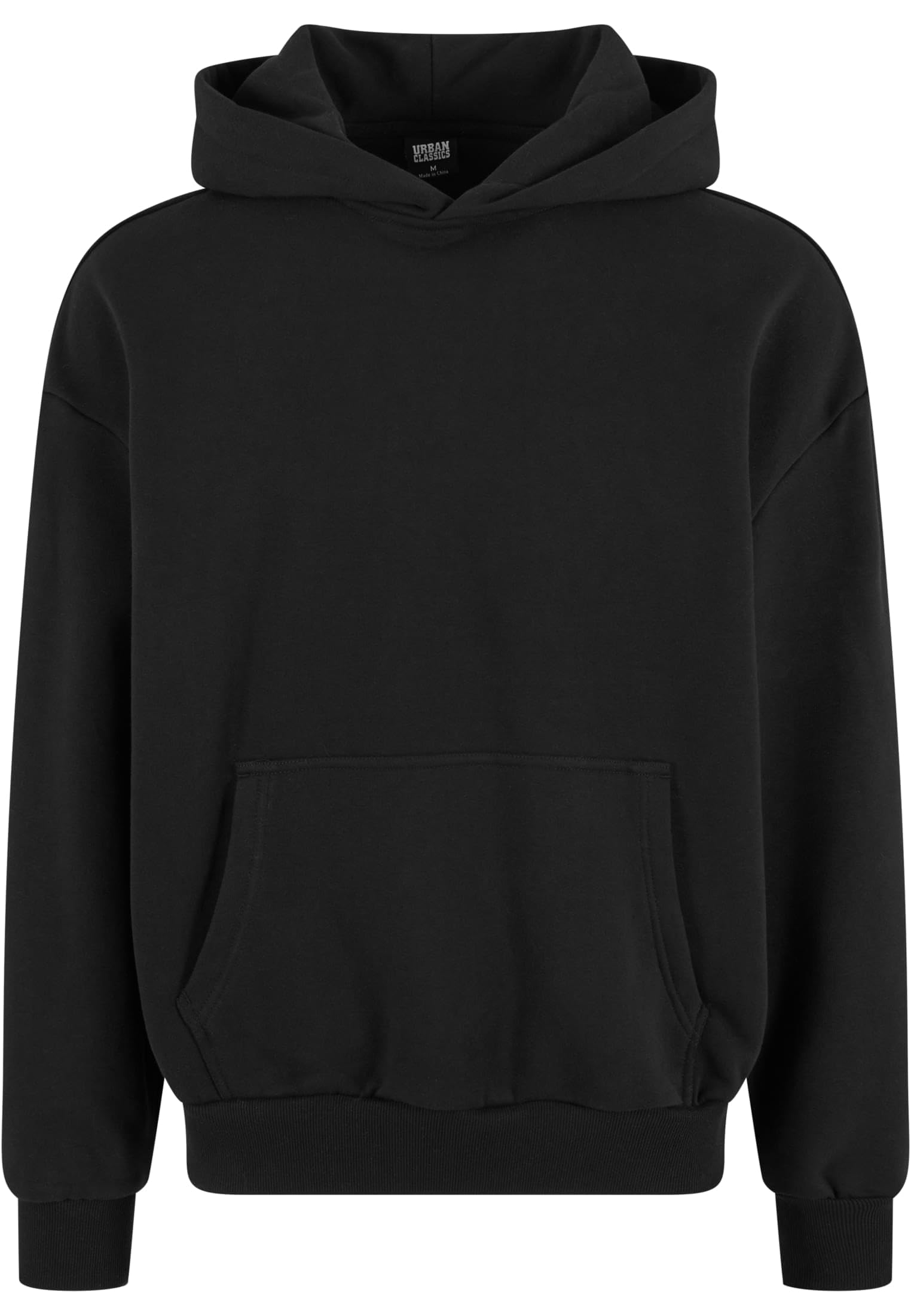Urban Classics Męska bluza z kapturem, bardzo ciężka, oversize, luźna bluza z kapturem dla mężczyzn, oversized fit, czarny, 5XL