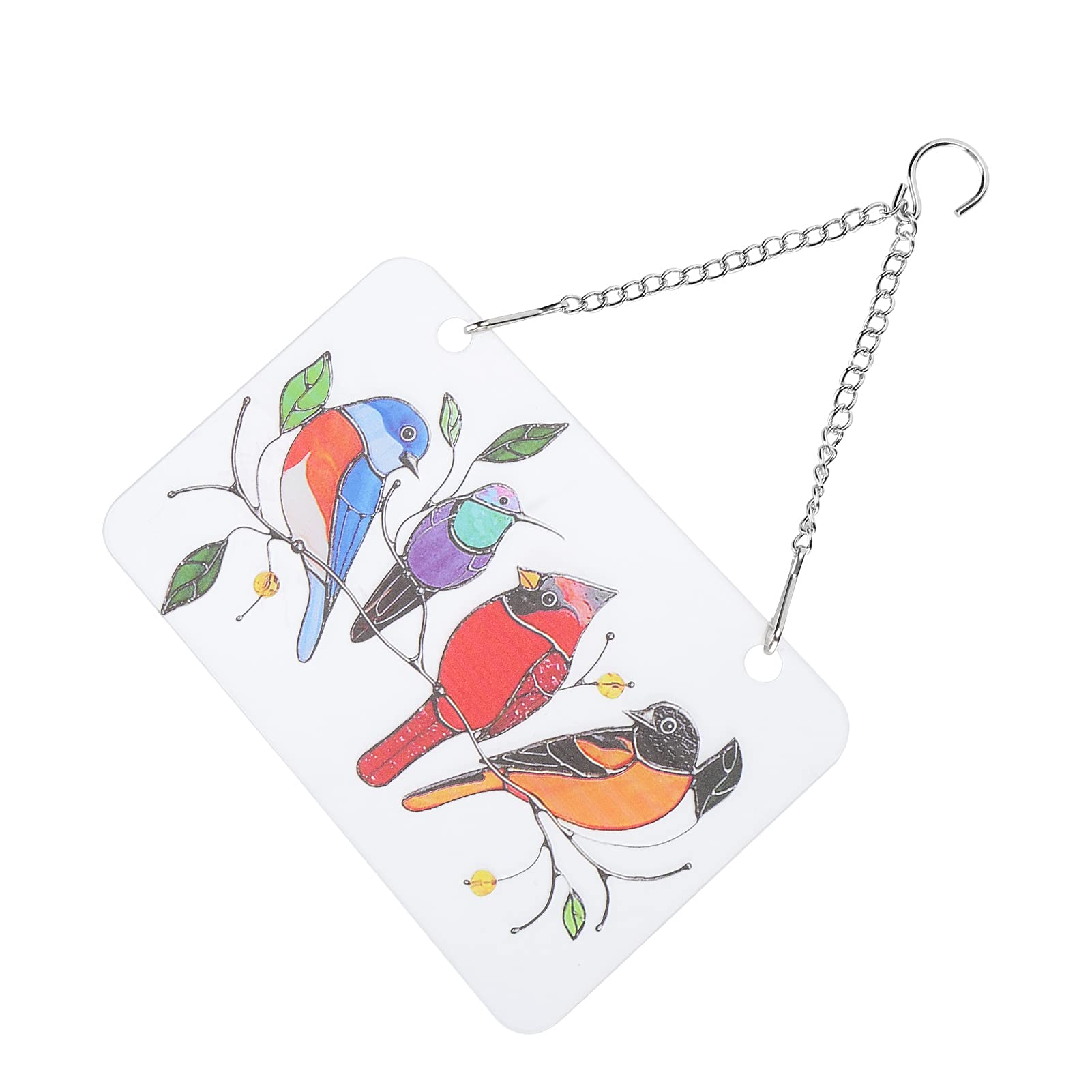 4 Birds WIndow Pendant Ornaments, Window Decorations Spiritual Sustenance Suncatcher Window Hangings Not Look Monotonous for Gifts