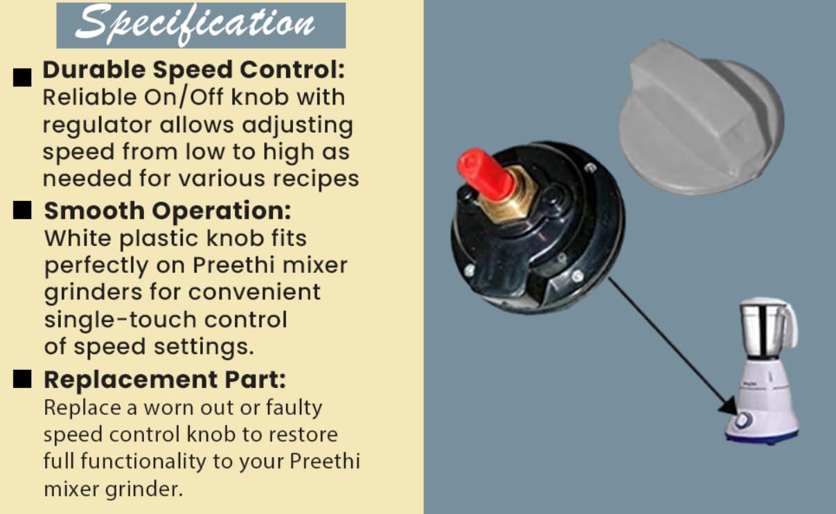 Nechu Kitchen® Knob Attachment Compatible with Preethi. — Amazon image 3