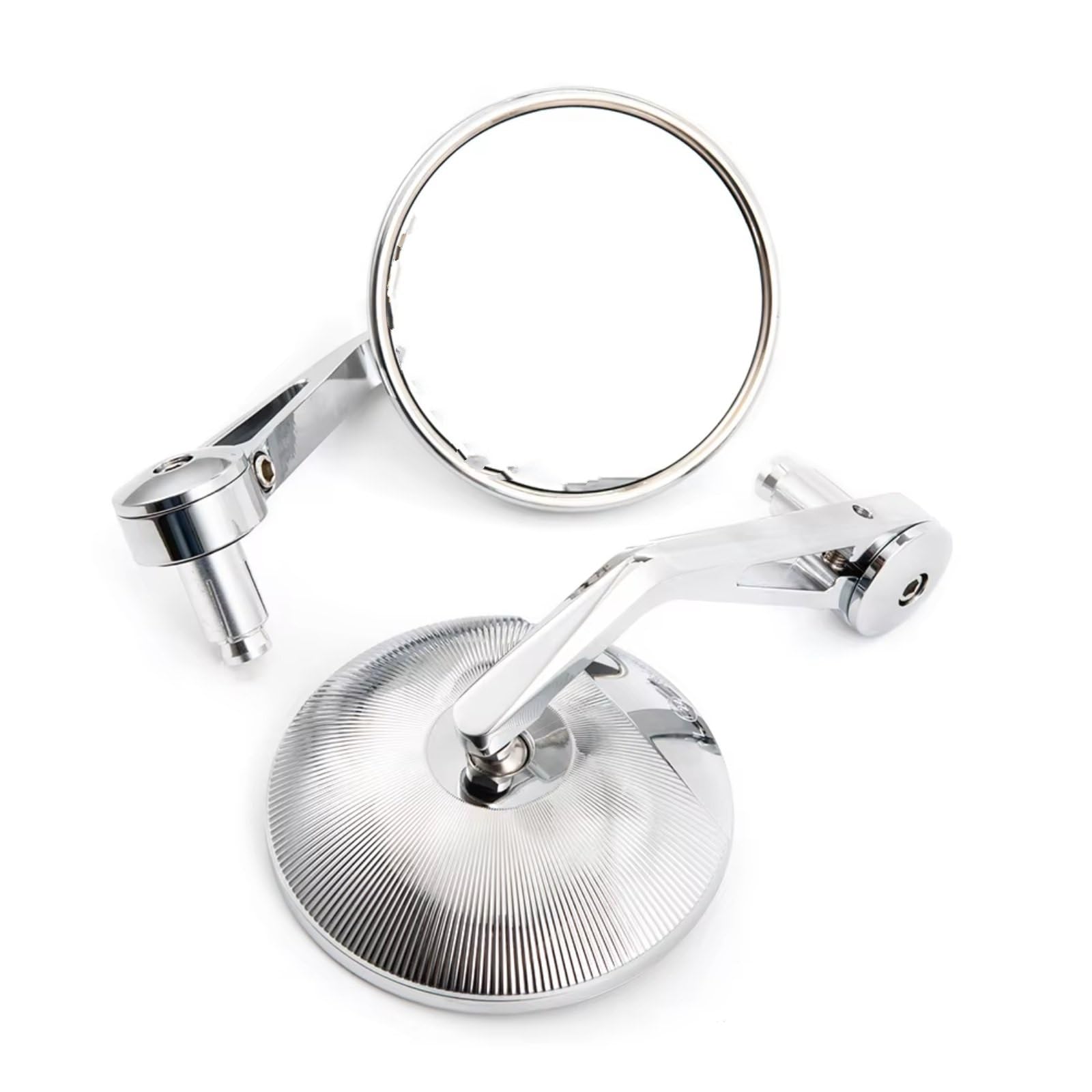Motorrad Lenkerendenspiegel Motorrad Chrom Konvex 7/8 "22mm Lenker Spiegel Universal Rück Bar End Seite Spiegel Motorrad Rückspiegel Zubehör