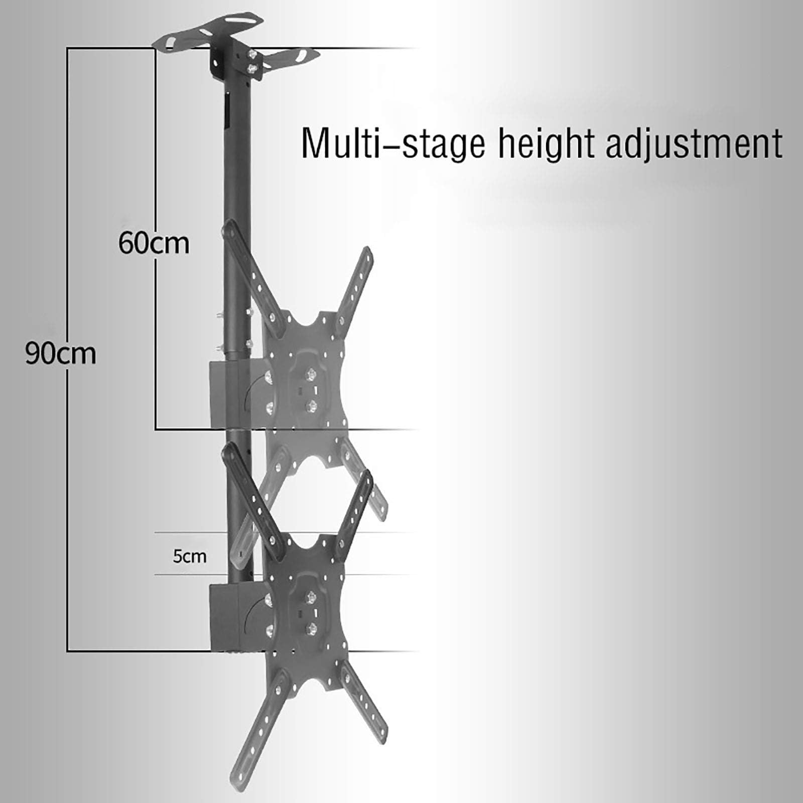 Staffa di montaggio a parete per TV LED da 32 a 55 pollici, inclinabile e girevole, supporto per TV fino a 45,4 kg, per Home Theater e configurazione di gioco