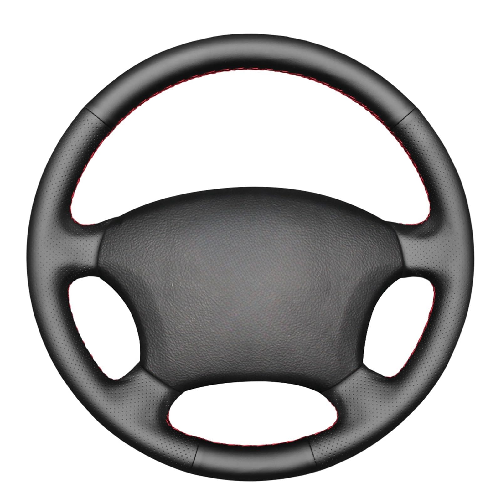 MEWANT Funda de Volante a Medida para Coser Toyota Land Cruiser | Toyota Land Cruiser Prado 120 2004-2009 Land Cruiser 1995-2007 Tacoma 2005-2011 / 4Runner 2003-2009 / Hilux 2009-2011