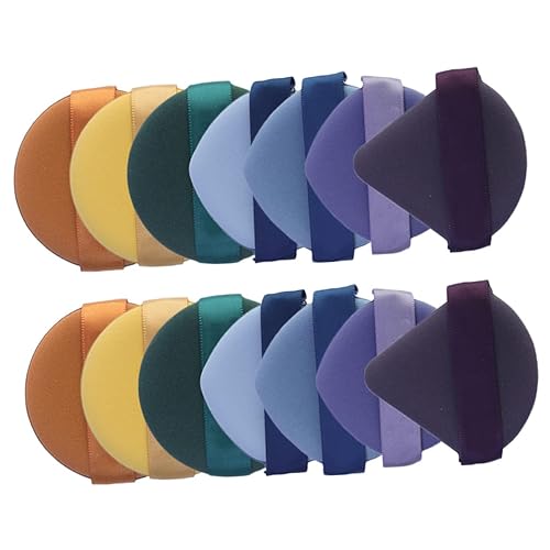 Mipcase Difusor de 14 unids Ajuste Polvo Puff Cosméticos Polvo Puff Puff Maquillaje Puff Maquillaje Puffs Triángulo Cosméticos Puffs Mujeres Esponja
