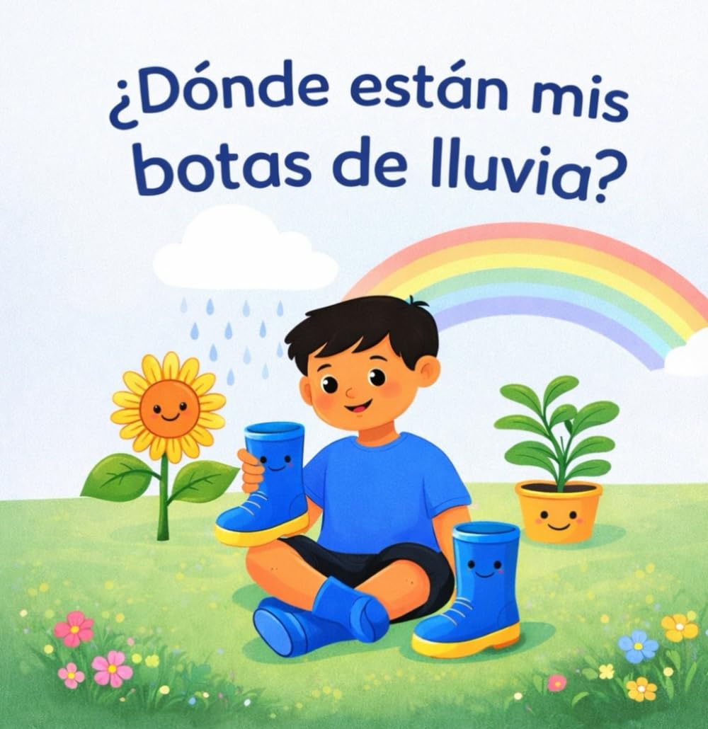 La Búsqueda de las Botas de Lluvia: Un Cuento Infantil Educativo para Niños Pequeños