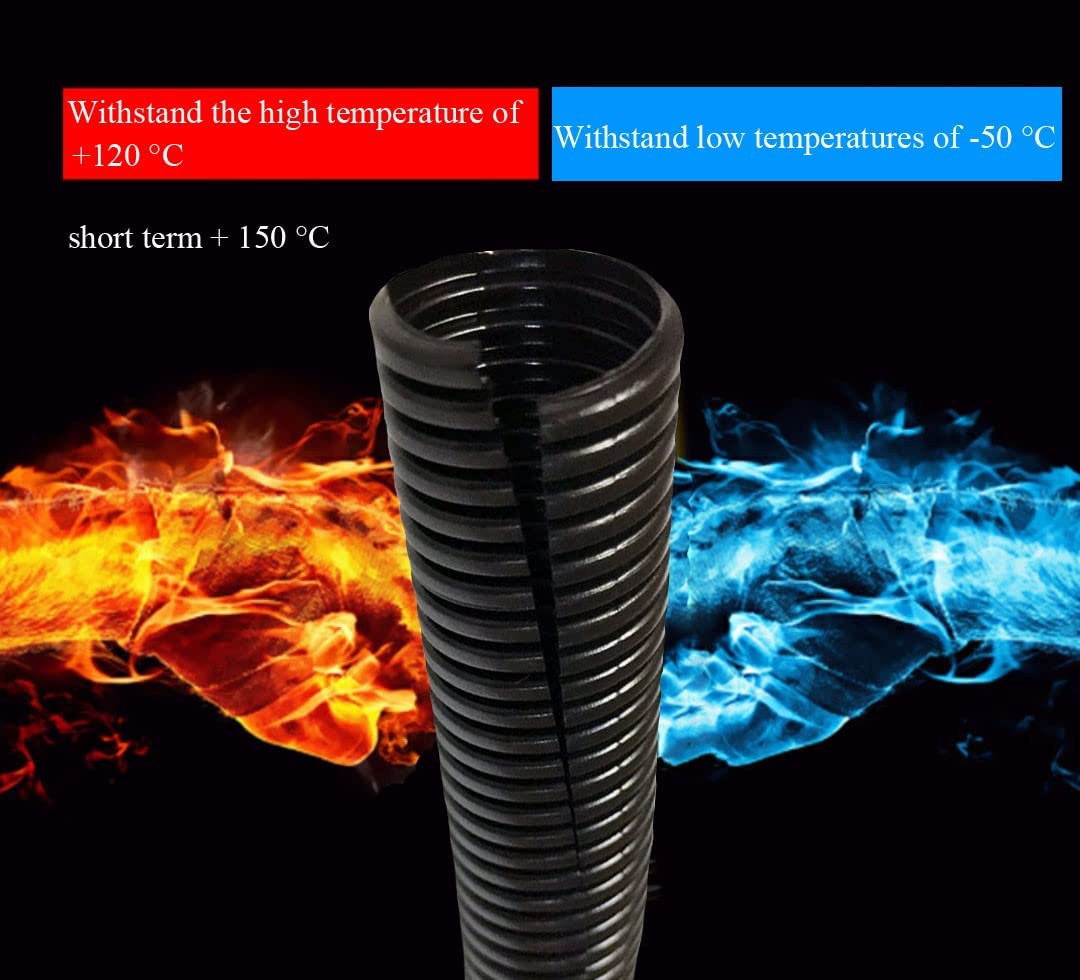Tubo corrugado protector aislante corrugado plegable autoextinguible con tirador (25 mm x 50 metros)