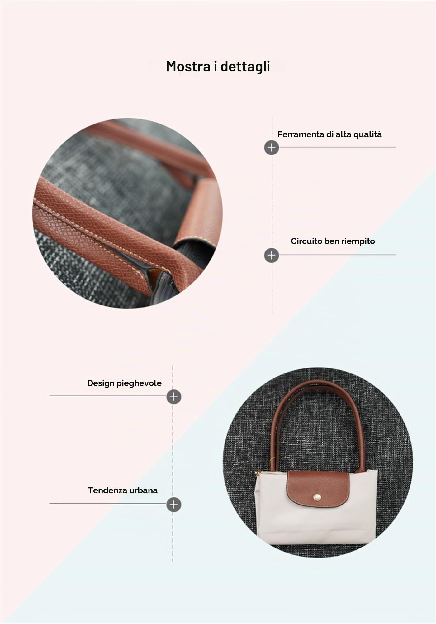 Schultertaschen für Damen, Umhängetaschen mit großer Kapazität und leichten Schultertaschen, perfekt für Arbeit, Reisen und Schule