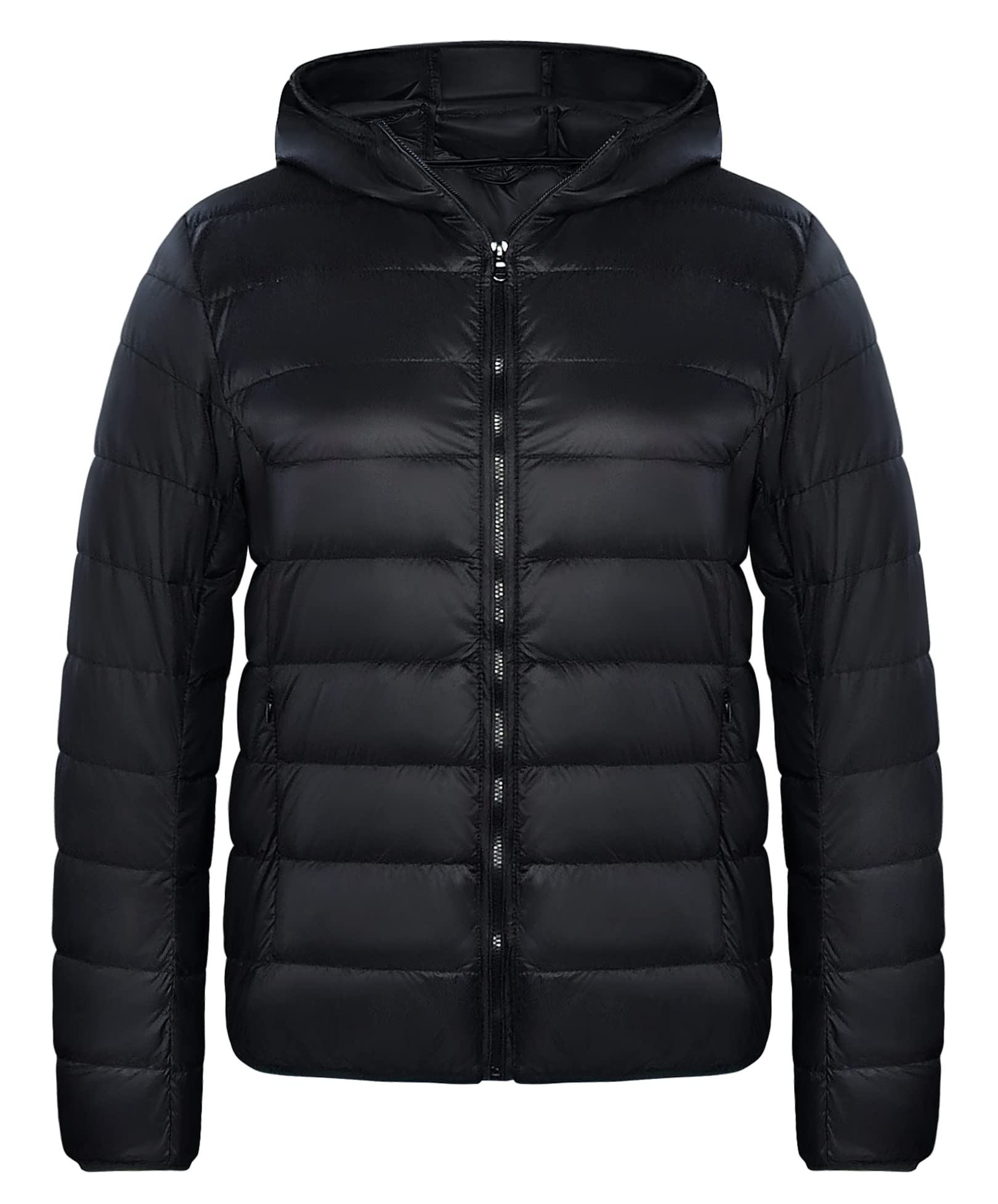 Women's Lightweight Down Puffer Jacket Water-Resistant Warm Hooded Winter  Coat