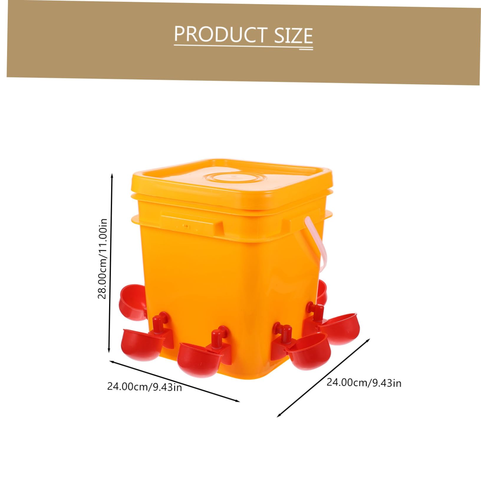 Abreuvoir pour Poulets Automatique avec Tasses D’abreuvement, 1 Set | Remplissage Facile, Distribution Automatique de L’eau, pour Cailles et Animaux Domestiques