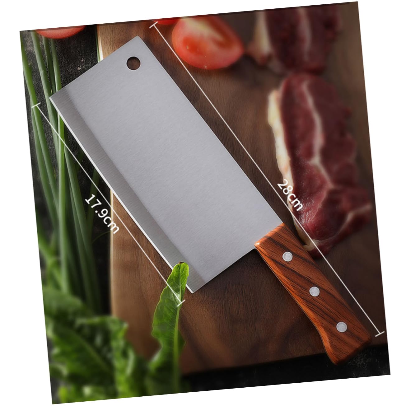 Mikinona Cuchillo de Cocina de Acero Inoxidable 2 Piezas Mango Ergonómico y Alto Rendimiento para Corte Fácil en Casa y Restaurante