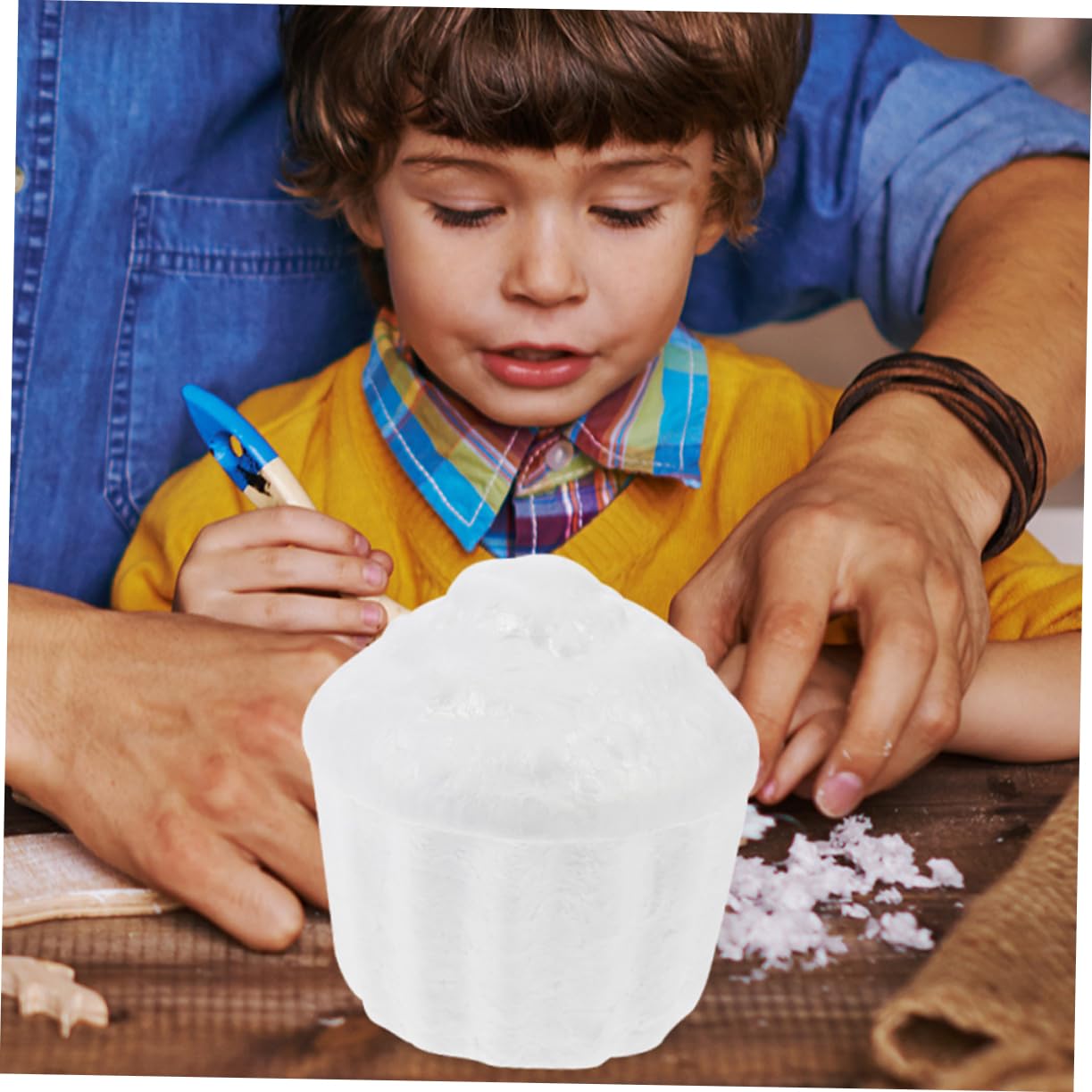 Toddmomy 5pièces Modèles Gâteau Mousse Blanc pour Décoration DIY Peinture Gâteau Bricolage Fête Accessoires