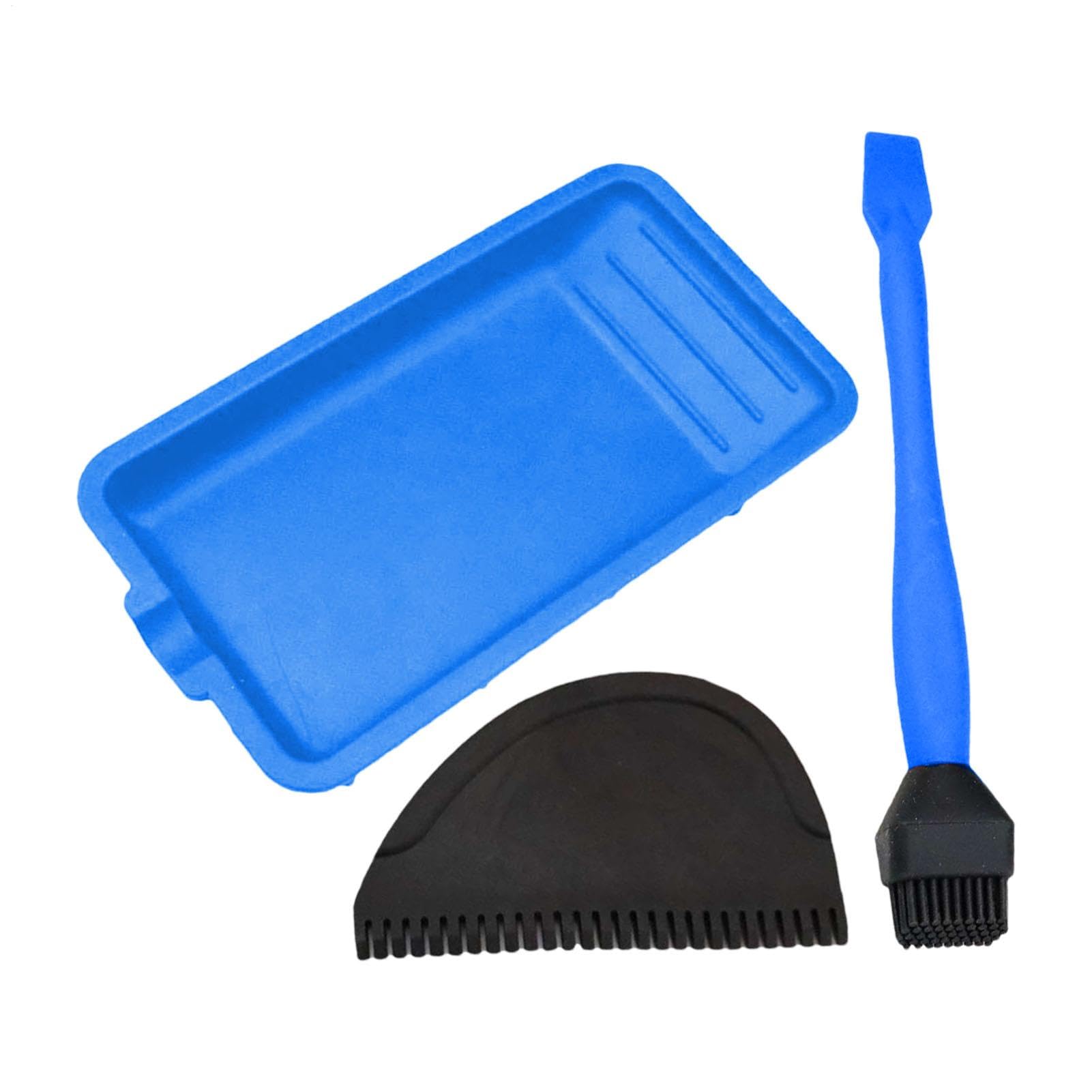 Woodworking Glue Brush Tool - Silicone Wood Glue Applicator | Silicone Woodworking Glue Applicator Set with Glue Spreader Brush & Tray, Multifunctional Complete Silicone Glue Kit for Art Crafts