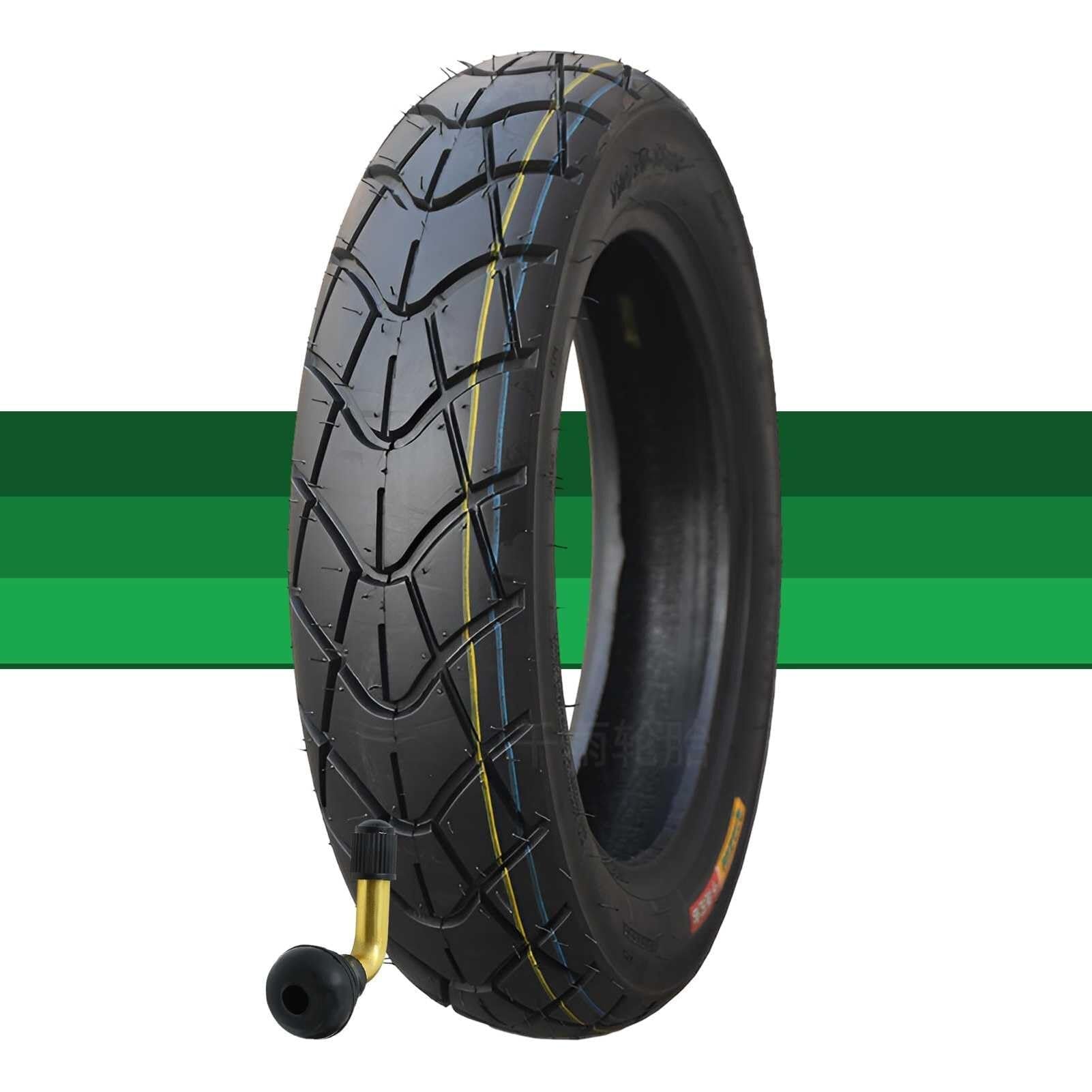 110/90-13 Opona Motocyklowa bez Wewnętrznej, 110/90/13 Wysoka Przyczepność, Odporna na Przebicia, Niski Opór Toczenia, do Przedniego i Tylnego Koła, dla Skuterów i Motocykli