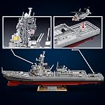 MISINI M7021 Ensemble de blocs d'immeubles de la classe Burke Arleigh, 3601 Pièces MOC USN Modèle de navire de guerre, excellent cadeau de construction de navires de guerre et collection pour les passionnés militaires et les adultes