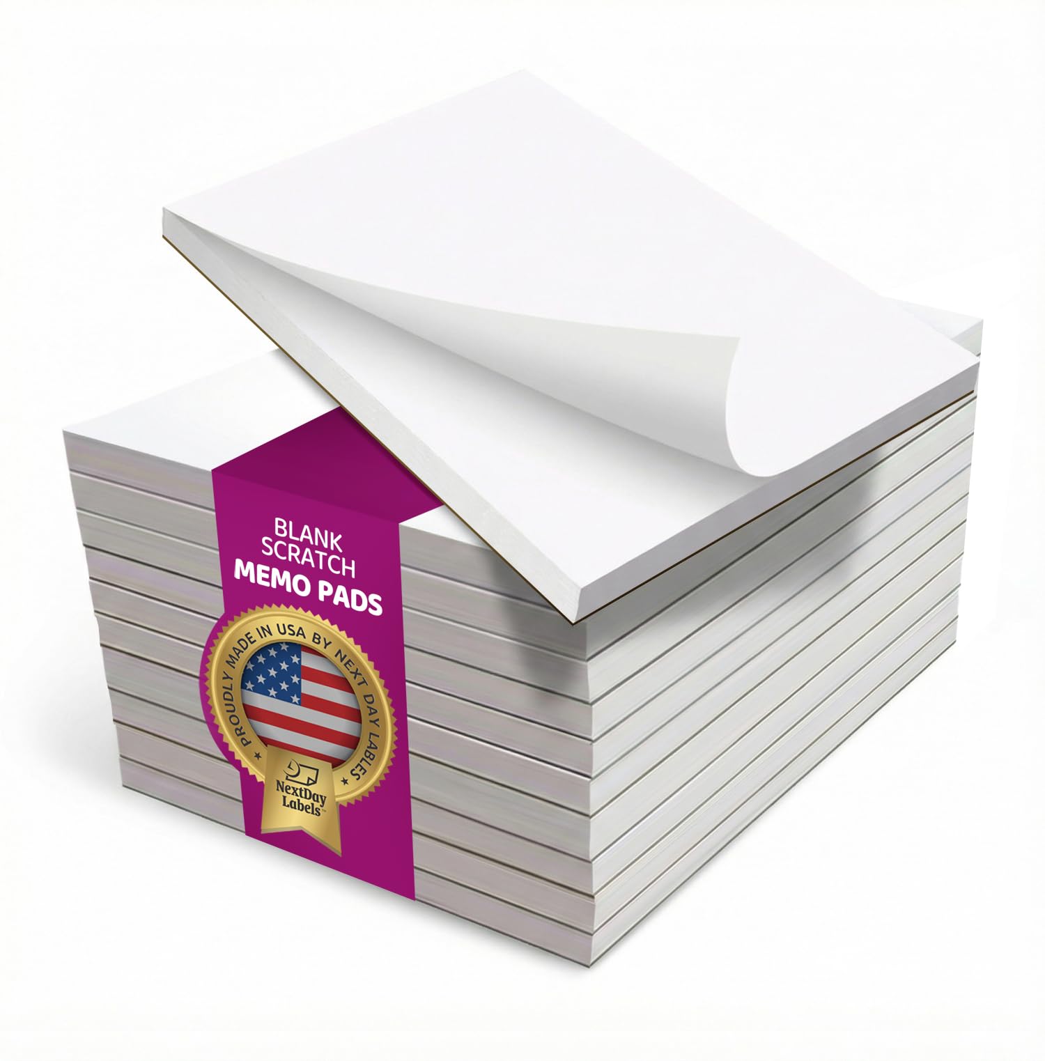 NextDayLabels - Memo Pads 10 Notepads with 50 4x6 Sheets Per Scratch Pad White 50 Office and School