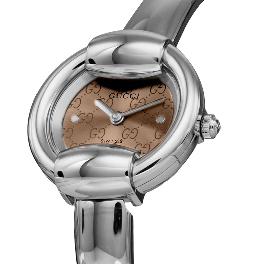 Gucci シルバー 時計 GUCCI 時計 中古 レディース グッチ 1400L 腕時計 25mm ピンク