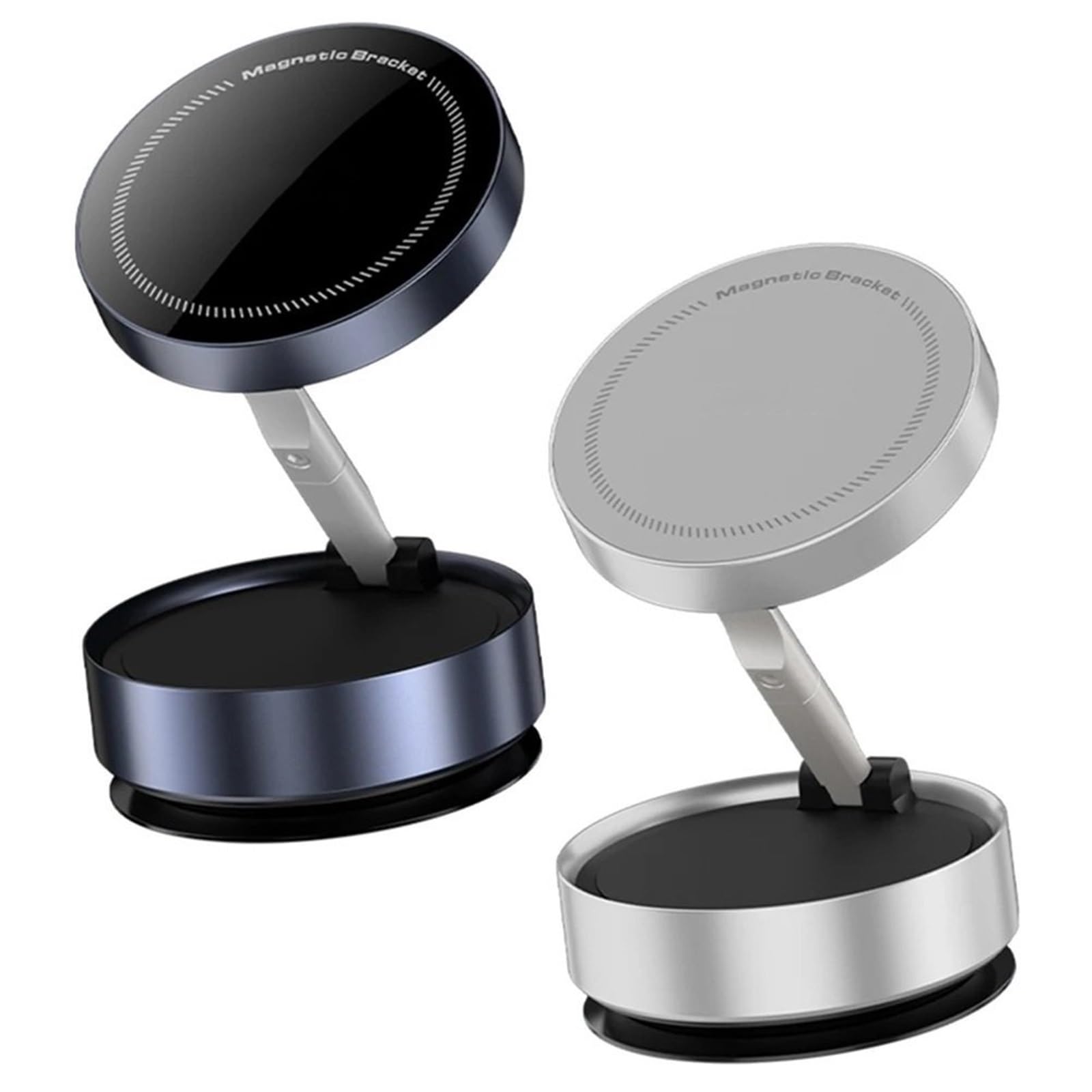 Soporte Movil Coche Supporto magnetico per telefono per auto a vuoto Ventosa pieghevole Supporto per supporto di navigazione Supporto per telefono con aspirazione a vuoto per Accesorios Coche(Black)