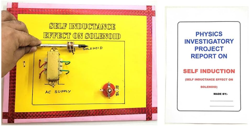 Ontex Electronics Self Induction Inductance Effect on Solenoid Physics Investigatory Project Model Engineering College & Science Teaching Aid