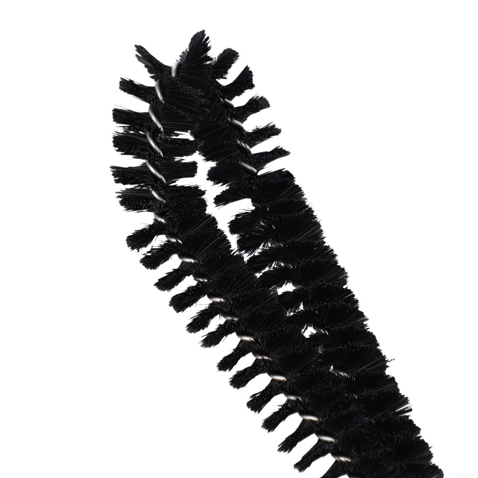 Spazzola per auto nera ABS acciaio inossidabile 36 cm morbida
