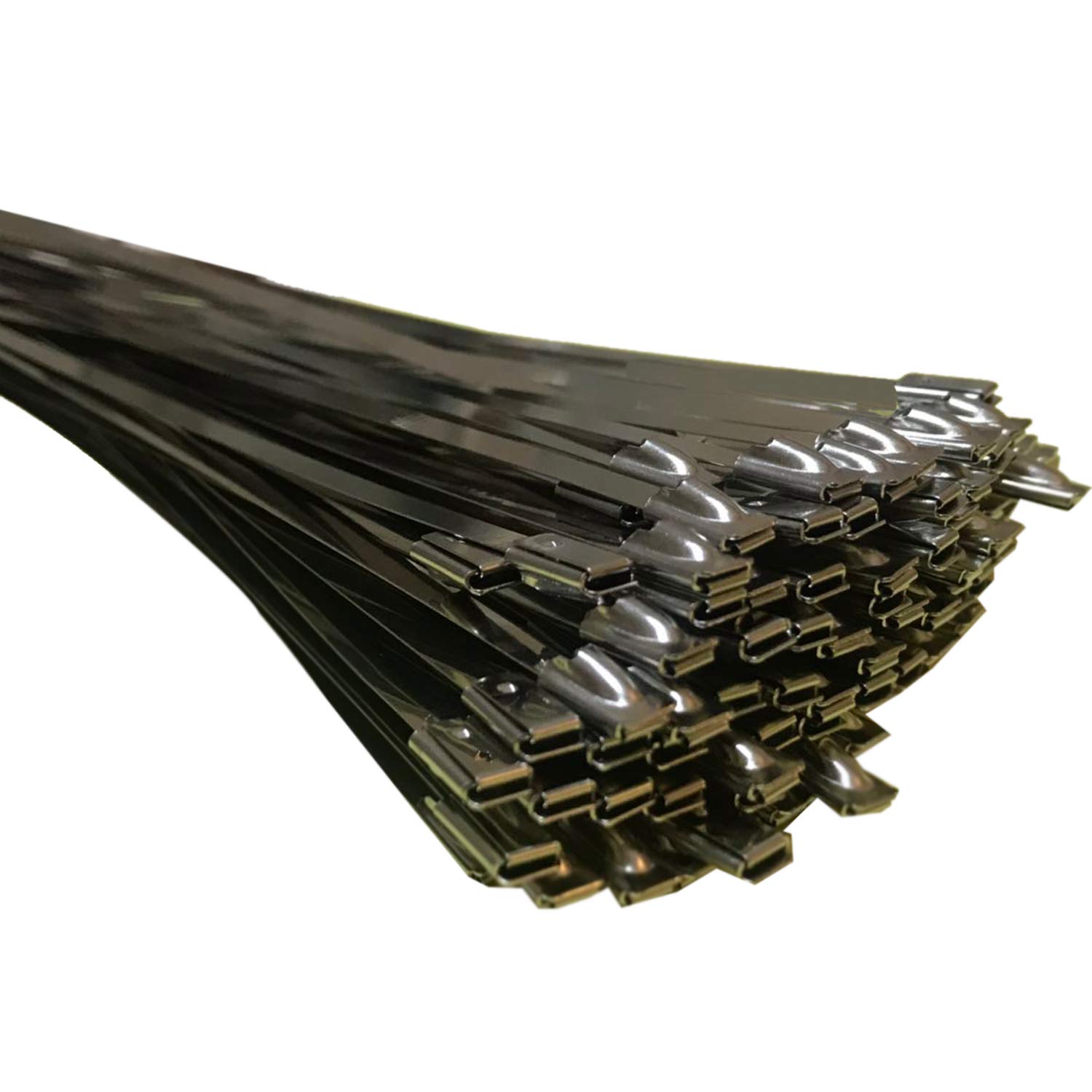 100 Stück Edelstahl-Kabelbinder 30 Cm – Rostfrei, Temperaturbeständig Bis 200°C, Max. 90 Kg Belastung