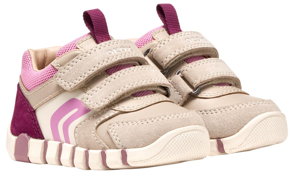 Geox Baby Girl B IUPIDOO Girl C First Steps Beige/DK Pink 18_EU