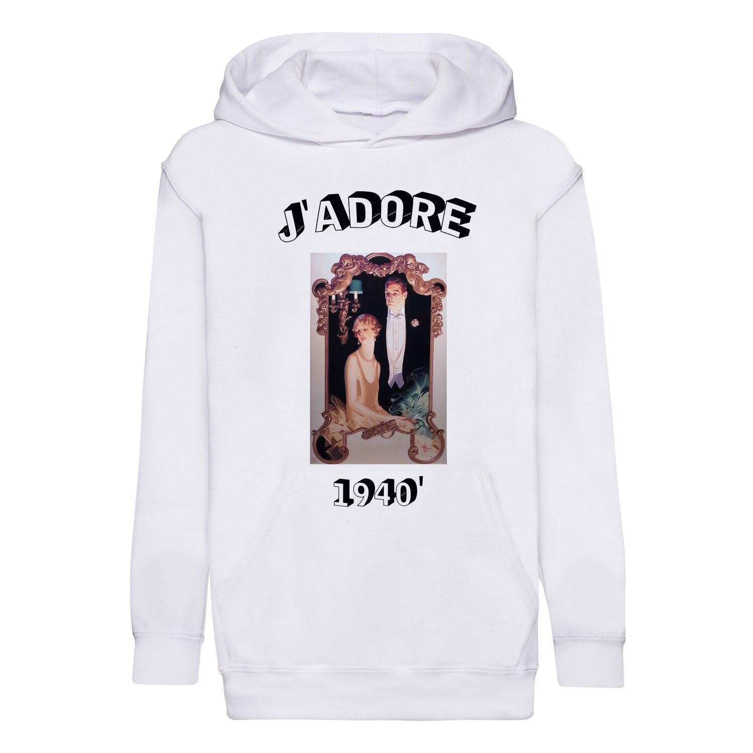 Sweat enfant J'adore 1940 retro hollywood cadeau idéal pour anniversaire - 4