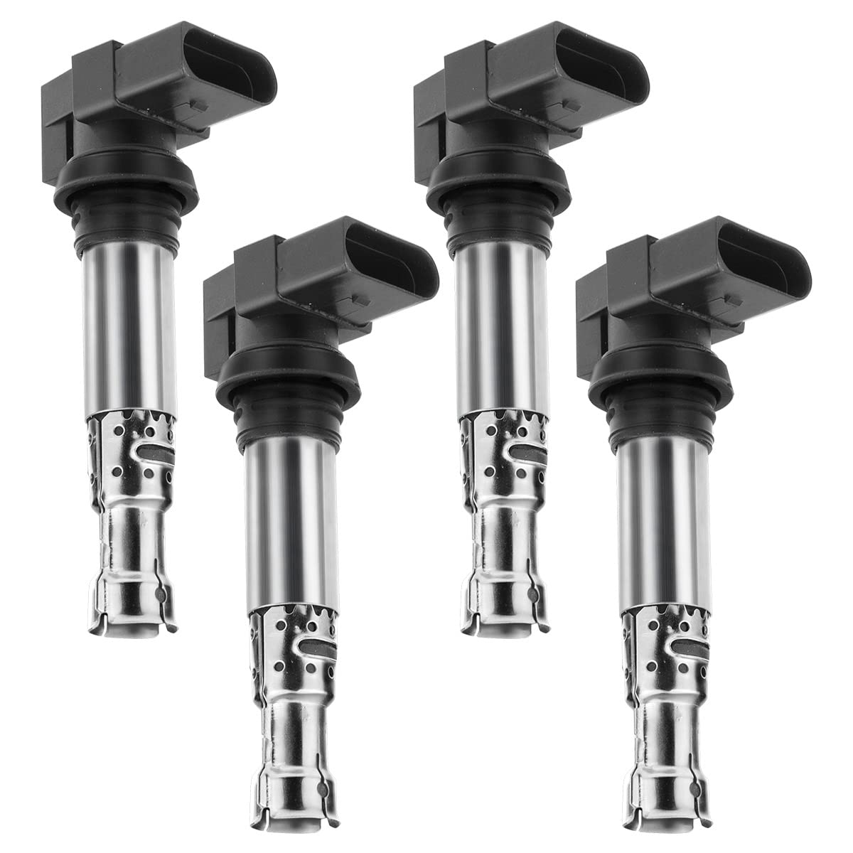 Frankberg 4x Bobine di accensione Benzina Compatibile con Golf IV 1J1 1.4L Golf VI 5K1 1.4L Golf V 1K1 1.4L Polo 6C1 6R1 1.4L Polo 6C1 6R1 1.2L Replace# 36905715