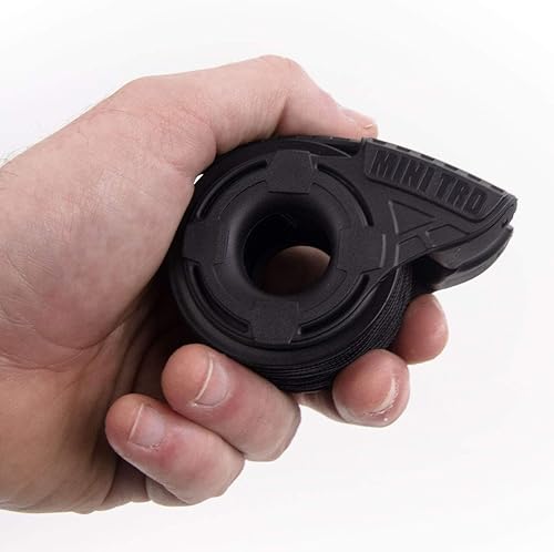 Atwood Rope MFG V2 Micro Utility - Dispensador de cuerda de 125 pies de nailon y poliéster reutilizable Mini TRD | Hoja de corte, agarre de cable,