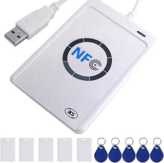 Molieeigin NFC Reader ACR122U USB Contactless Smart IC Card Writer and Reader Smart RFID Copier Duplicator UID Changeable Tag Card