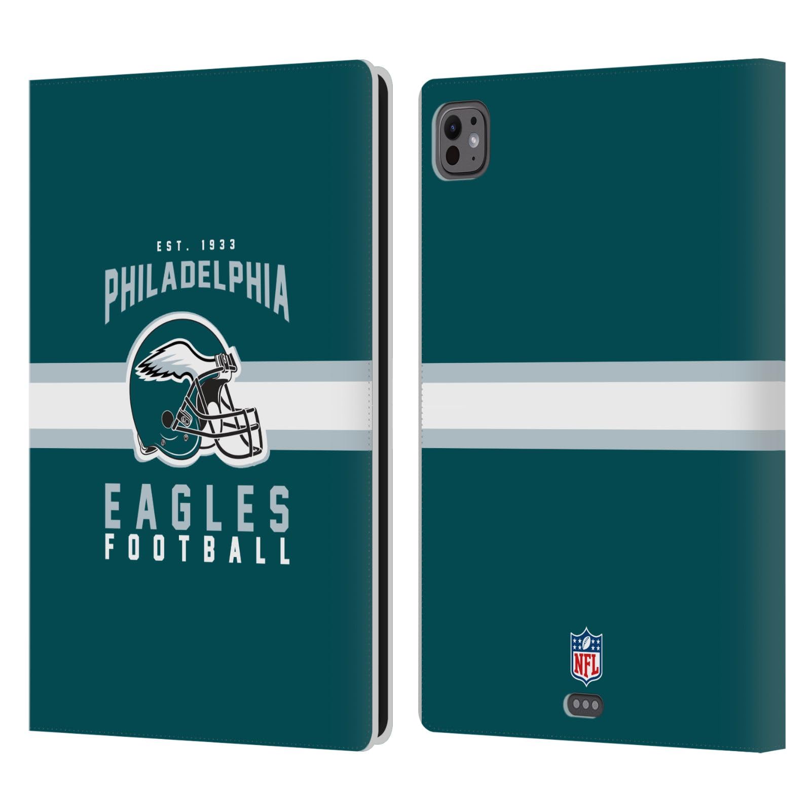 Protection cuir iPad Pro 11 M4 NFL Eagles antichoc avec support - 7