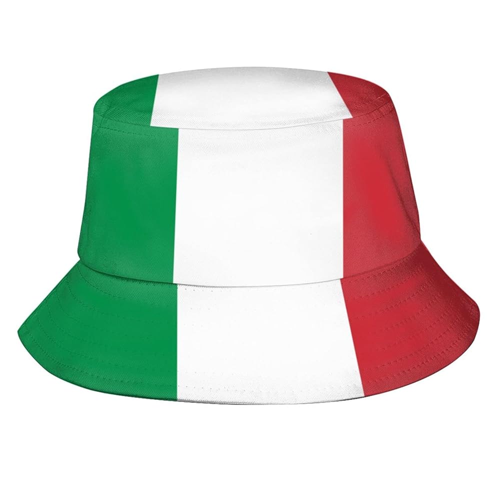 Amazon | ファニー イタリア国旗 イタリア国旗 バケットハット