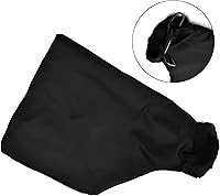 Vista 3 de Bolsa de recolección de polvo negro para sierra ingletadora 255, con cremallera y soporte ajustable con cable, fácil de transportar y almacenar