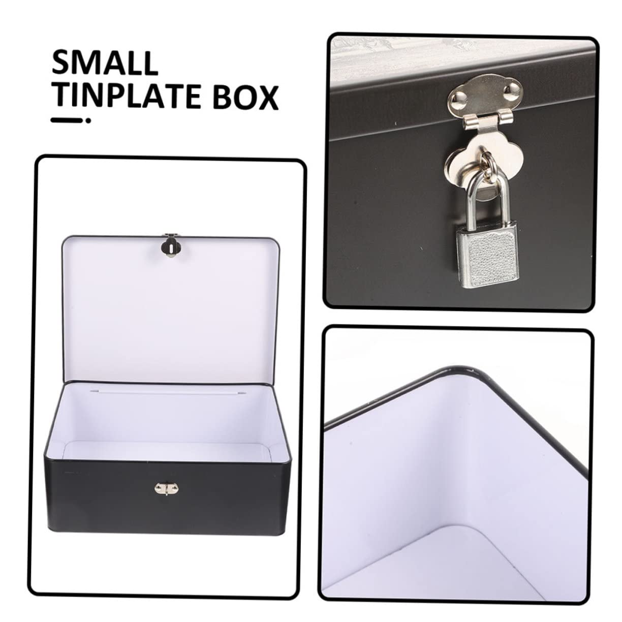 Boîte De Rangement En Fer-blanc Doré Brossé - Hermétique, Portable, Parfaite Pour Thé, Bijoux Et Petits Objets Décoratifs - 2